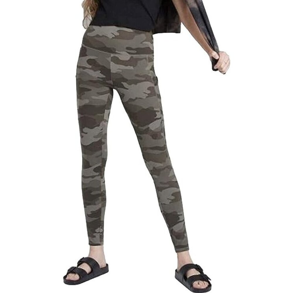 Wild Fable Green Camo High Waist Soft Leggings w/ Slide Pockets -- Small 4/6